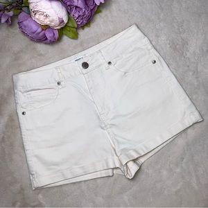 Forever 21 Off White High Waisted Shorts